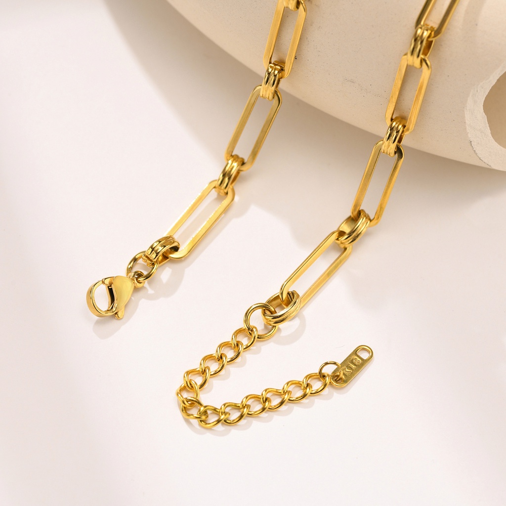 Vòng cổ Mạ Vàng 14k Thiết Kế Đơn Giản Cho Nữ