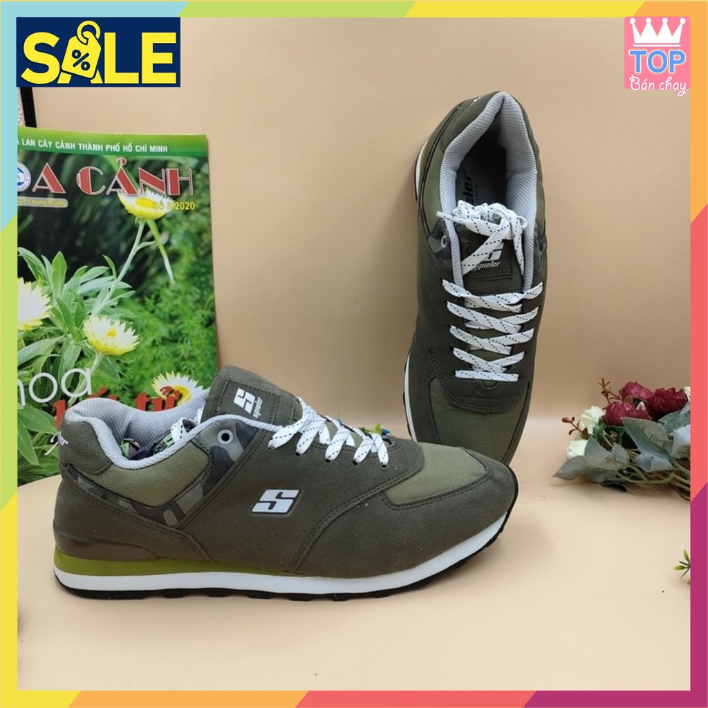 ⚡GIÁ SỐC⚡ Giày thể thao sneaker nam si tuyển hiệu- SKE42-28cm Xanh lục