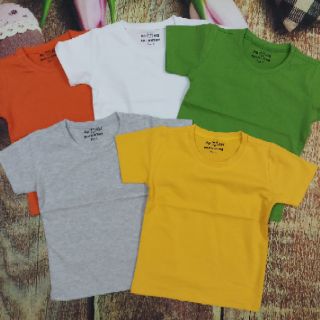 Combo 6 áo thun cổ tròn cho bé
