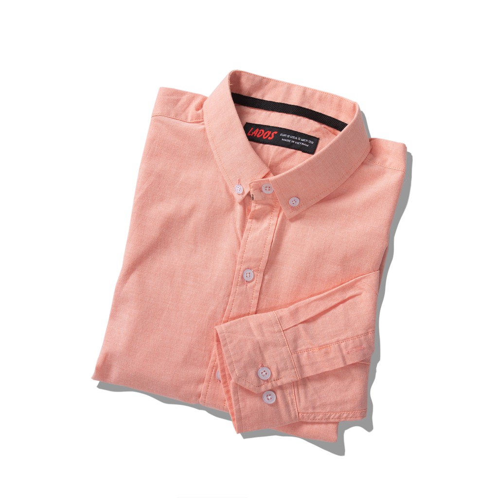 Áo sơ mi nam dài tay có túi LADOS - 8024 chất OXFORD mịn mát form chuẩn dễ mặc | BigBuy360 - bigbuy360.vn