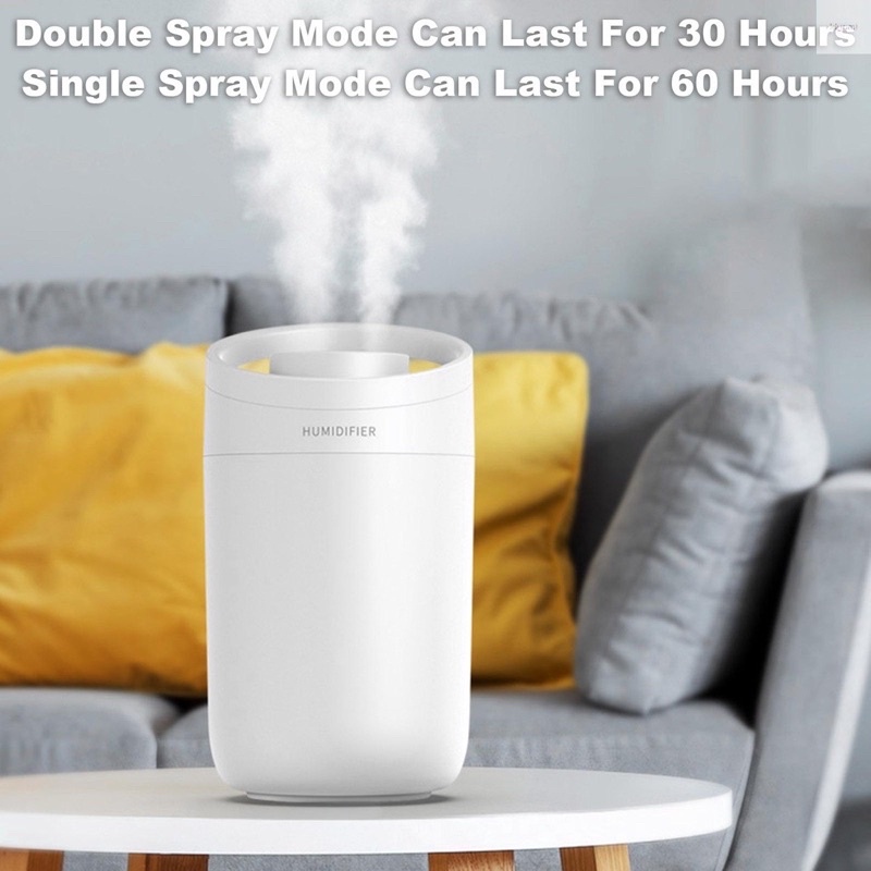 Máy Phun Sương Tạo Độ Ẩm Không Khí 3l Cỡ Lớn Kèm Hai Vòi Phun Tiện Dụng Cho Văn Phòng / Xe Hơi