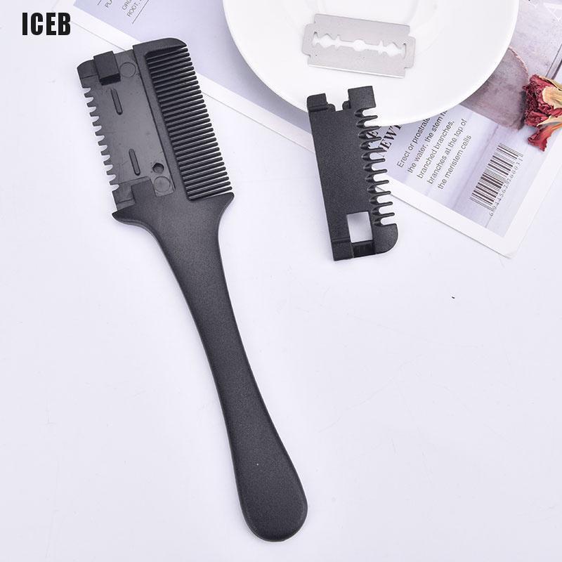 Lược Chải Tóc Hai Mặt Kèm Dao Cạo Tiện Dụng