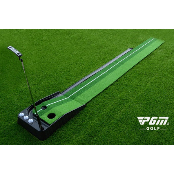 Thảm tập Golf Putting 2 Color chính hãng PGM có đường bóng về kích thước 300x30cm
