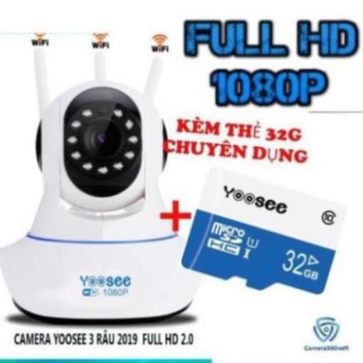 Camera IP YooSee 3 Anten FHD1080P - 2.0mpx (bảo hành 12 tháng)