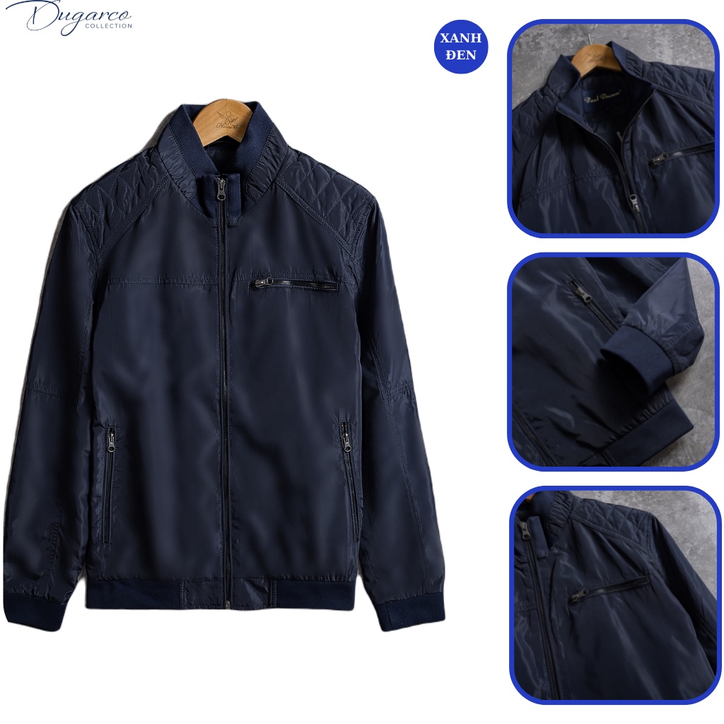 Áo khoác jacket DUGARCO nam ba lớp dù cao cấp cản gió, giữ nhiệt 92JM42087