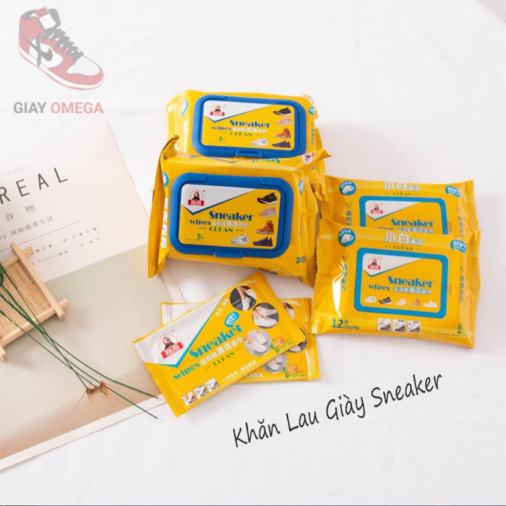 Khăn ướt lau Giày Siêu Tiện Lợi Sneker Wipes - GiayOmega