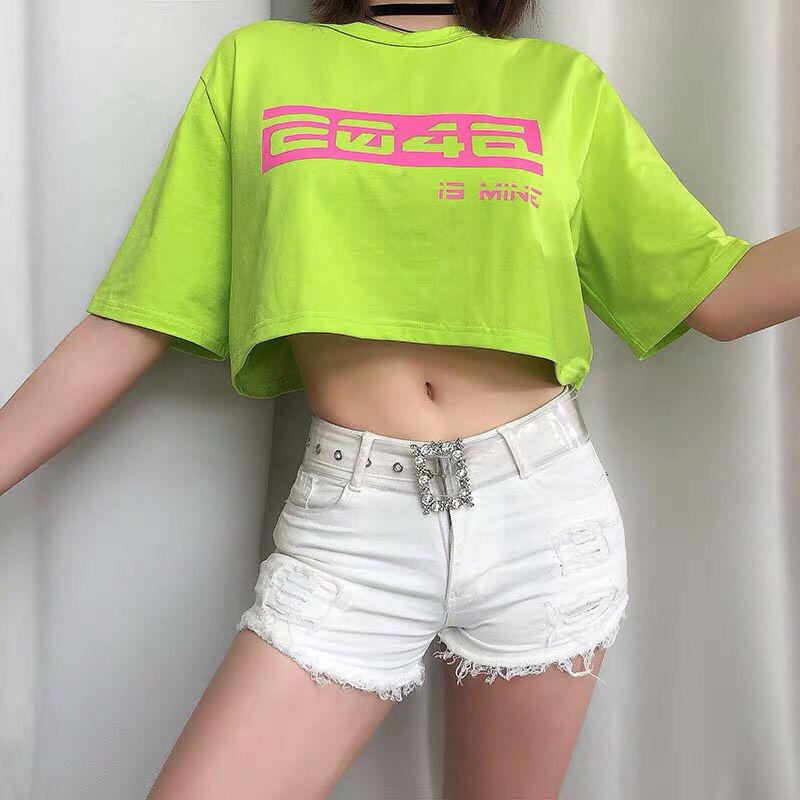 Áo croptop nữ tay lỡ , from rộng, freesize , thun cotton mềm mịn