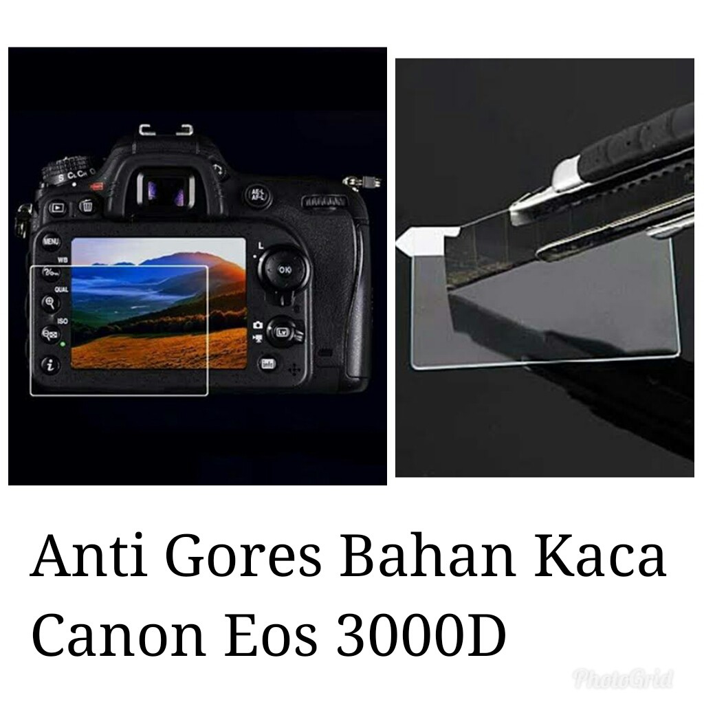 Kính Cường Lực Bảo Vệ Màn Hình Chống Trầy Cho Máy Ảnh Canon Eos 3000d