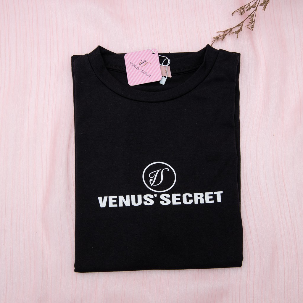 Áo phông nữ - áo TShirt cotton in logo VENUSSECRET cực thời trang và cá tính