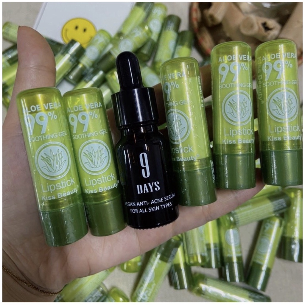 Son dưỡng ẩm nha đam tự nhiên Kiss Beauty có tính năng đổi màu môi | BigBuy360 - bigbuy360.vn