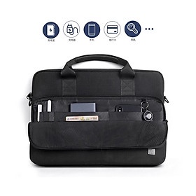 Túi Đeo Wiwu Alpha Laptop Bag Chất Liệu Textured Nyclon Fabric Bền, Chống Sốc - Hàng Chính Hãng