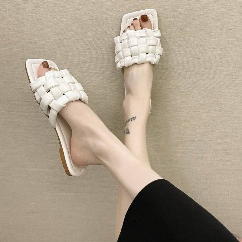 Dép Mũi Vuông Thiết Kế Giản Dị Thời Trang Dành Cho Nữ