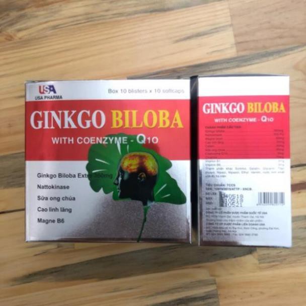 Hoạt huyết dưỡng não, bền thành mạch Ginkgo biloba 360mg hộp 100 viên chính hãng