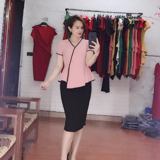 Áo sơ mi nữ ❣️FREESHIP❣️ Áo kiểu nữ xẻ tà cách điệu - áo nữ chất liệu cát thái hàn mềm