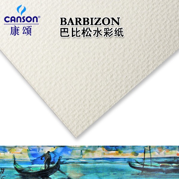 Giấy Canson barbizon 200gsm vẽ màu nước giấy mỏng vân to ngang size A4 watercolor
