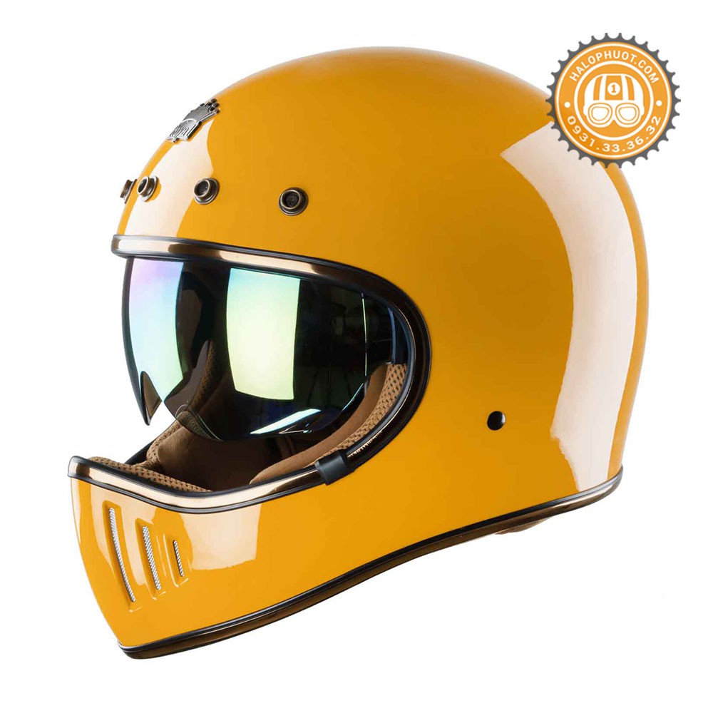 Mũ bảo hiểm Fullface kính âm Royal M141K Vàng (Chính hãng)