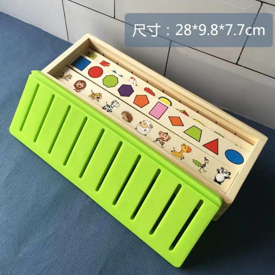 Đồ Chơi Phát Triển Trí Tuệ-Bộ Thả Hình Phân Loại Theo Nhiều Chủ Đề Khác Nhau Bằng Gỗ Cho Bé