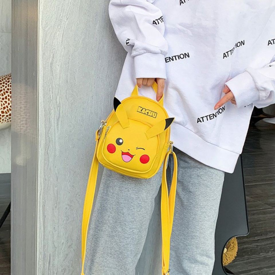 Túi Đeo Chéo Hình Pikachu Đáng Yêu Phong Cách Nhật Bản 2020