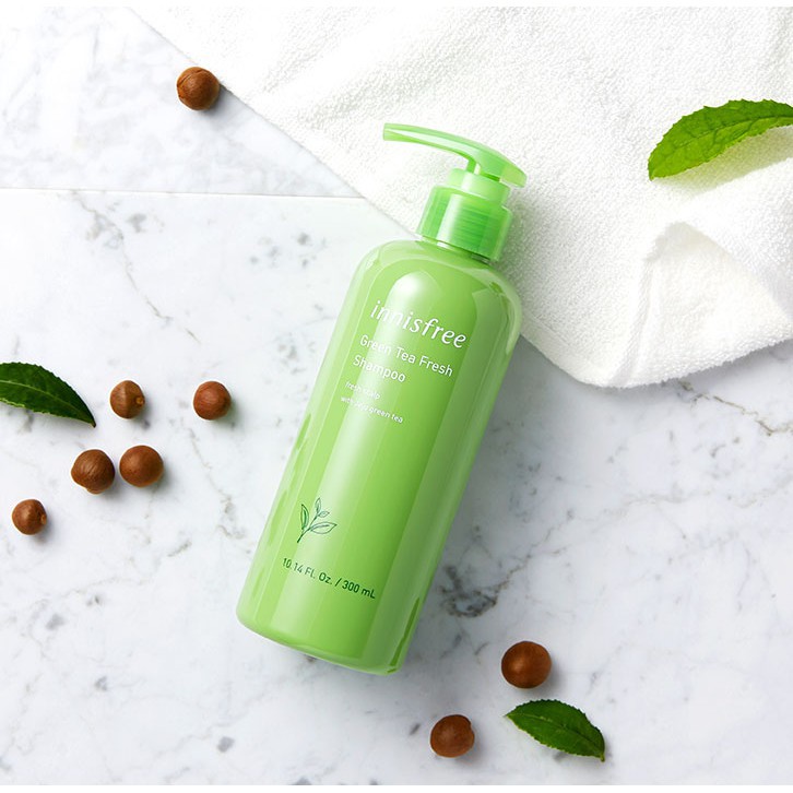 [mẫu mới] Dầu Gội Từ Trà Xanh Innisfree Green Tea Fresh Shampoo 300ml