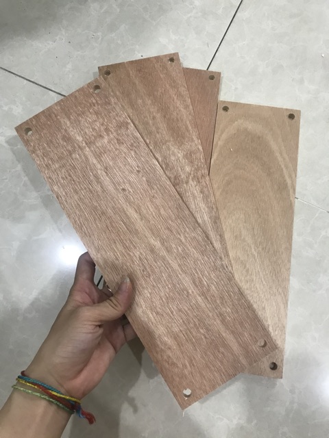 Ván ép gỗ làm kệ macrame 30 x 10 x 1cm