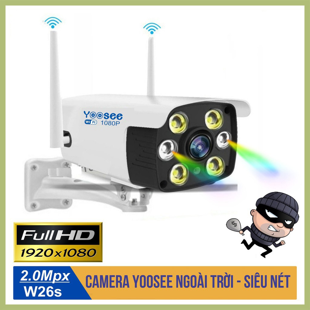 Camera WIFI NGOÀI TRỜI CARECAM 2.0MP, ĐAM THOẠI 2 CHIỀU, HỖ TRỢ ĐÈN LED QUAY ĐÊM CÓ MÀU