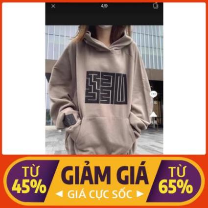 Áo Hoodie Nỉ Form Rộng Tay Phồng - Áo Nỉ Túi Bụng Hình Chữ Thập Unisex Hot Hit (Ảnh Thật)