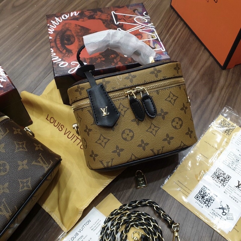 Túi nữ quai xách đeo chéo dáng cốp VANITY   FULLBOX