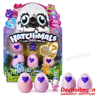 Hatchimals Bộ 4 Trứng Mini SS2 + 1 thú Hatchimal - Full box #Hatchimals
