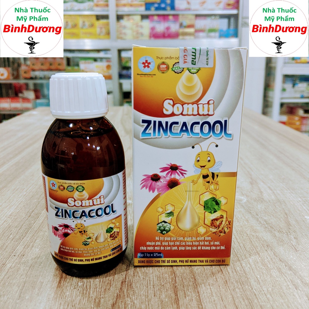 Siro Ho Sổ Mũi ZinCaCool - Siro Giải Cảm, Sổ Mũi, Ngạt Mũi, Giảm Ho - Thành phần dược liệu