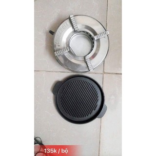 Combo bếp cồn chảo gang đen