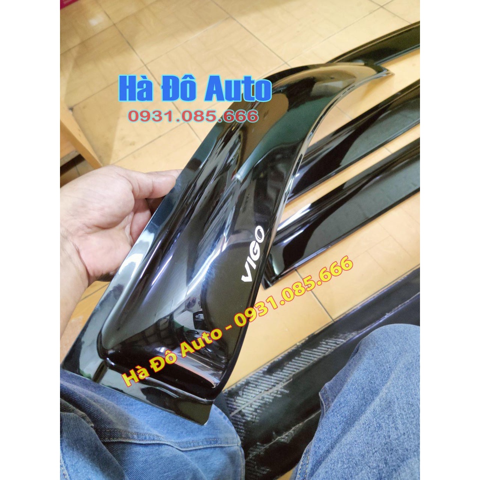 Bộ Vè Che Mưa Toyota Hilux 2005 2006 2007 2008 2009 2010 2011 2012 2013 - Vè Mưa Hilux 2005/2013 Vè Đen Thái