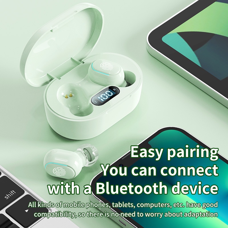 Tai nghe không dây Âm Thanh HiFi 9D Chống Nước IPX5 Kèm Hộp Sạc Chất Lượng Cao Ốp