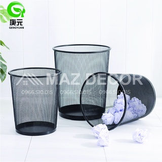 GIÁ SỈ TẠI XƯỞNG Sọt xọt rác lưới inox đen sang chảnh Thùng giỏ rác lưới văn phòng đen giá rẻ siêu bền