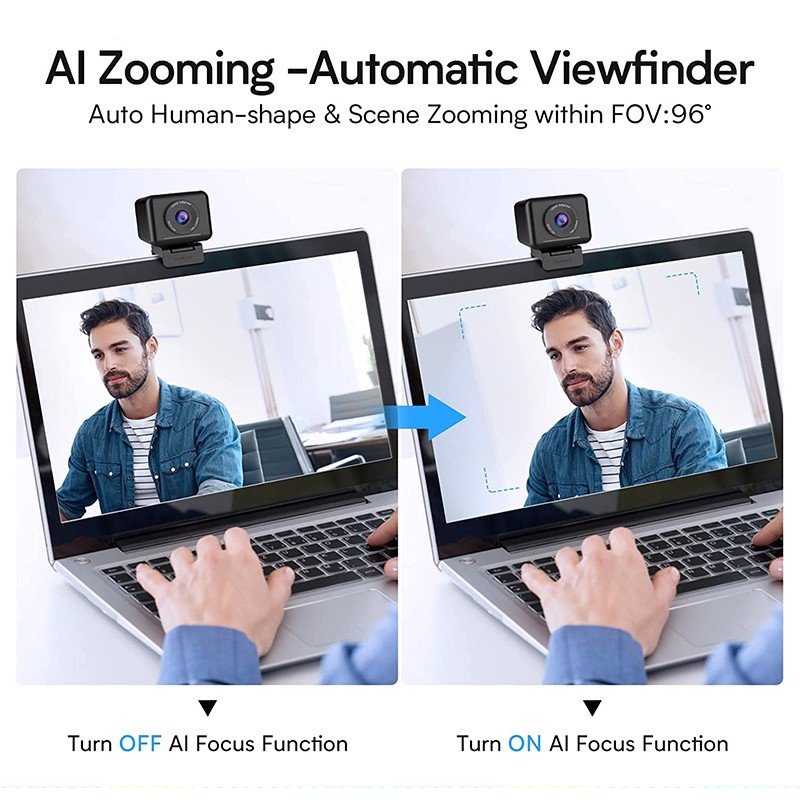 Webcam Tích Hợp Micro Kèm Loa, Góc Rộng 96° Tự Động Lấy Nét, Khử Ồn Khử Vọng Emeet Jupiter