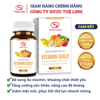 ✅Viên bổ dưỡng tăng lực Vitamin Gold Tuệ Linh [Chính hãng] - Bổ sung đa vitamin - Hộp 30 viên