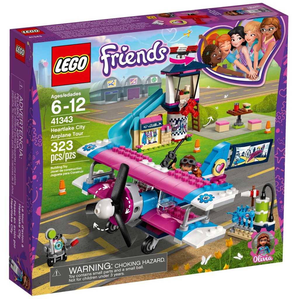 LEGO Friends 41343 - Chuyến Bay Khám Phá Thành Phố Heartlake