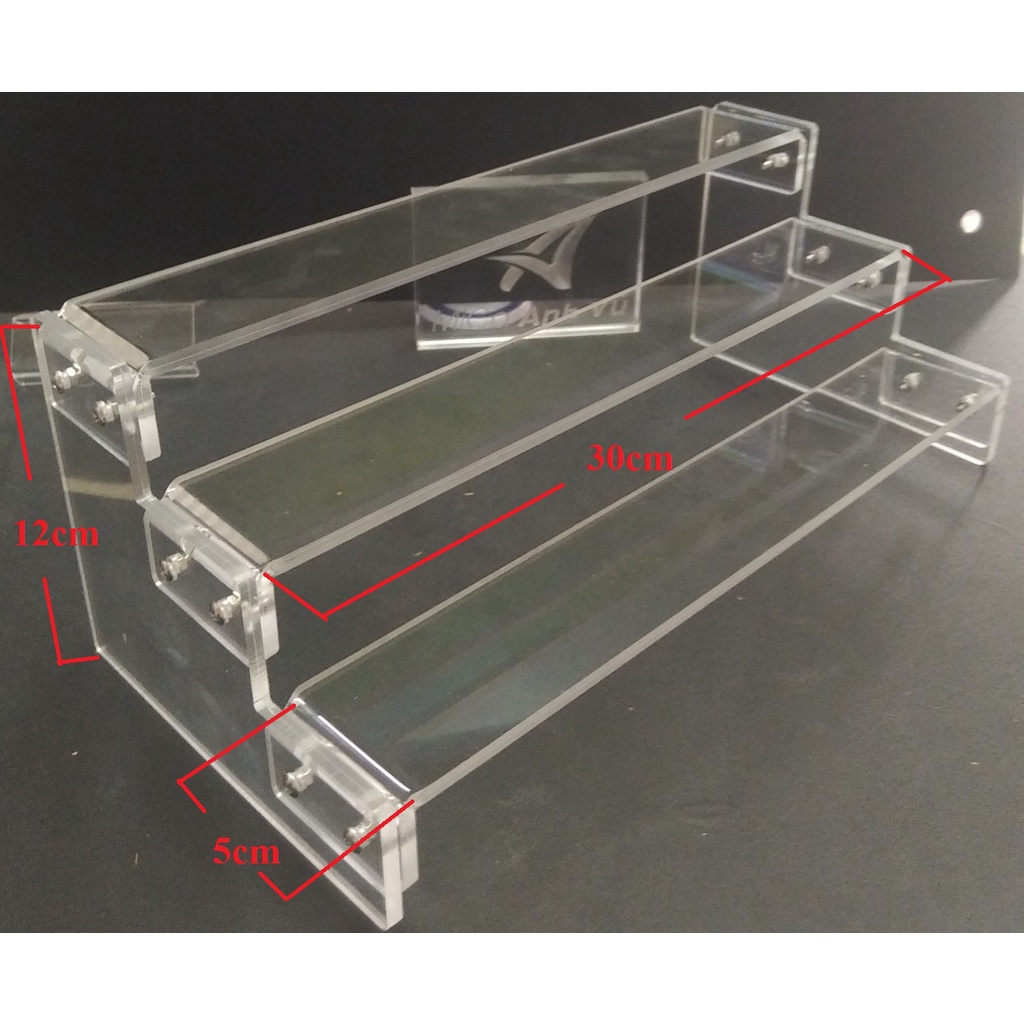Kệ bậc thang 3 tầng trưng bày mô hình sản phẩm đồ chơi lego