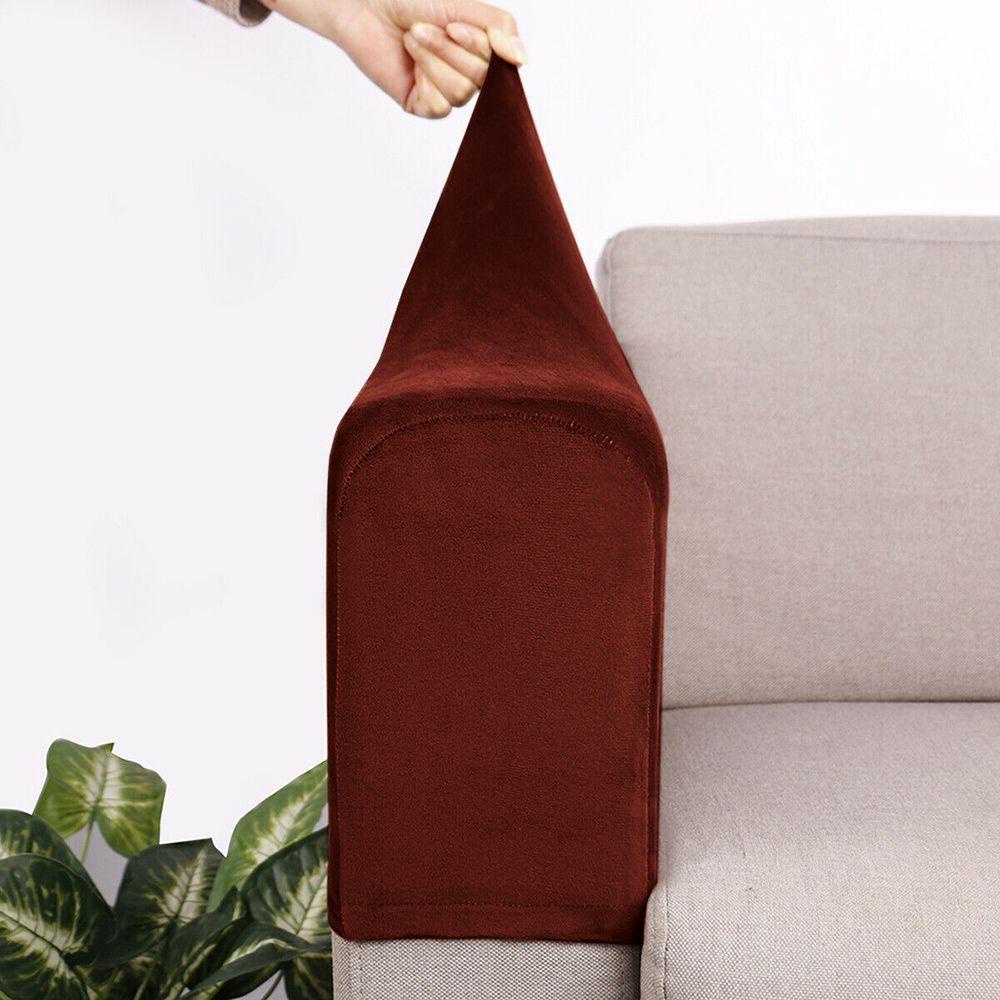 Vỏ Bọc Ghế Sofa Giả Trang Trí Nội Thất|Khăn Nhung Bọc Tay Vịn Ghế Sofa Chống Bụi Có Thể Tháo Rời