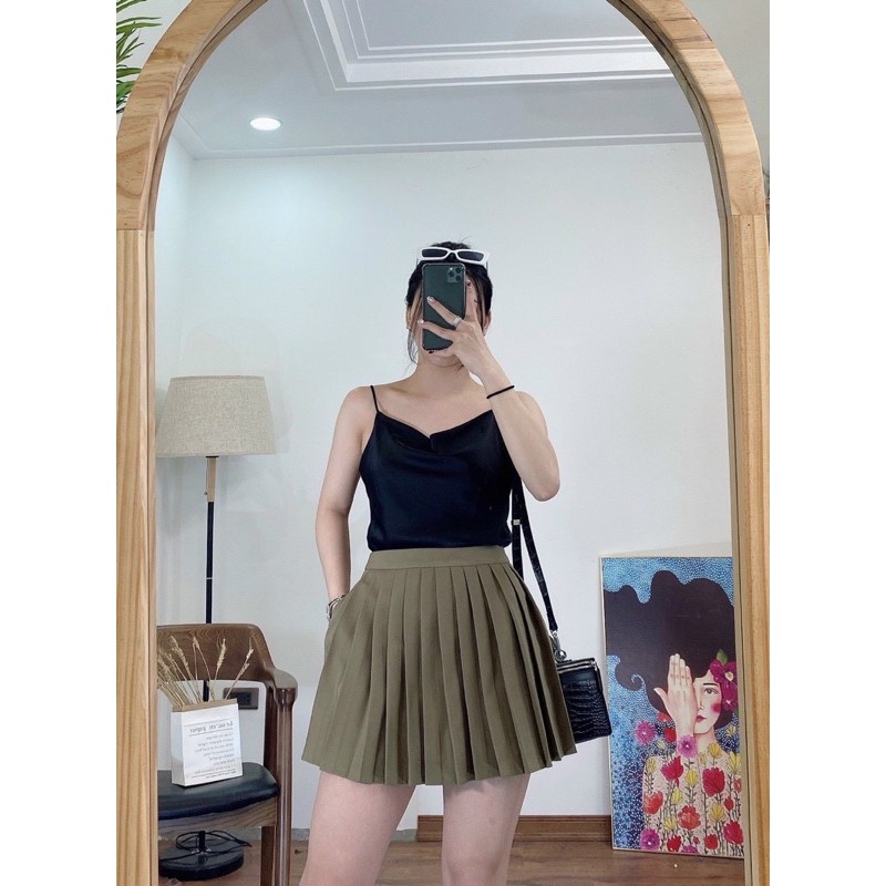 Quần váy xếp li túi thật 2 bên | BigBuy360 - bigbuy360.vn