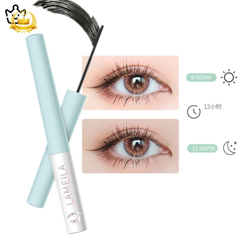 không thấm nước Mascara Lameila  chuốt mi siêu mảnh thiết kế vỏ màu xanh da trời JP6 HB