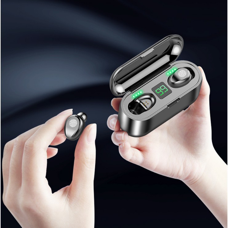 Tai Nghe Bluetooth Amoi F9 Bản Quốc Tế Dùng Nút Cảm Ưng, Pin Siêu Trâu Phù Hợp Với Mọi Dòng Máy | BigBuy360 - bigbuy360.vn