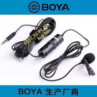 Micro ghi âm cài áo Boya M1 dùng cho điện thoại, máy tính, máy quay