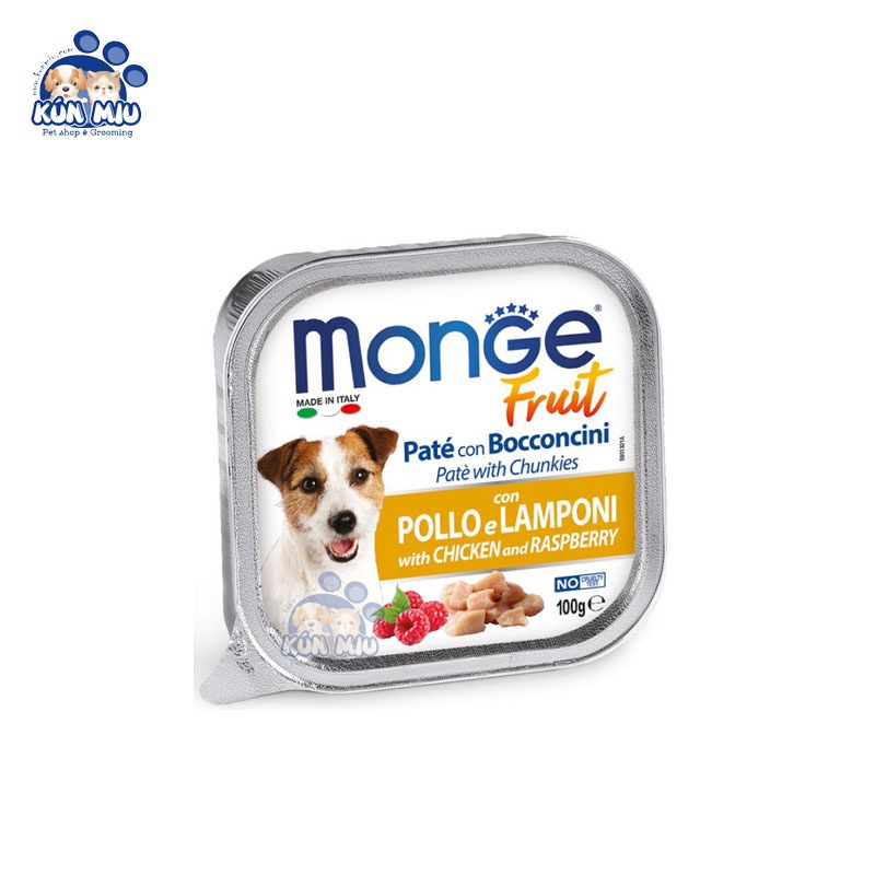 Pate Monge Cho CHÓ Nhiều Vị Thơm Ngon 100gr - Kún Miu Pet Shop
