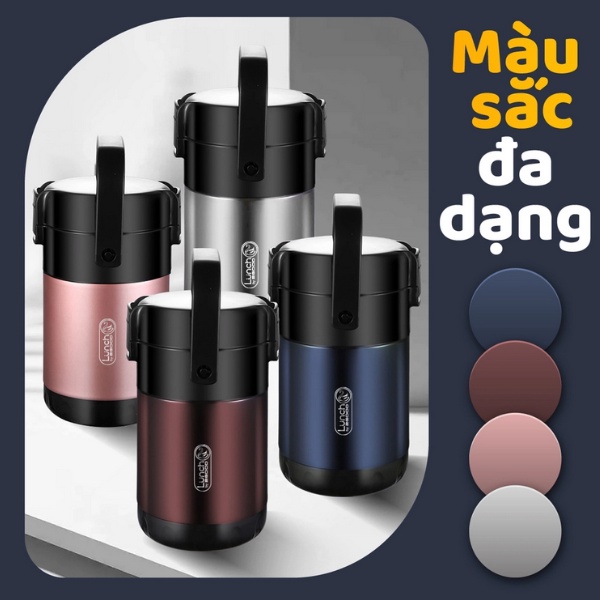 Hộp cơm giữ nhiệt 2GOOD HC-02 (2 lít) - Hàng Chính Hãng