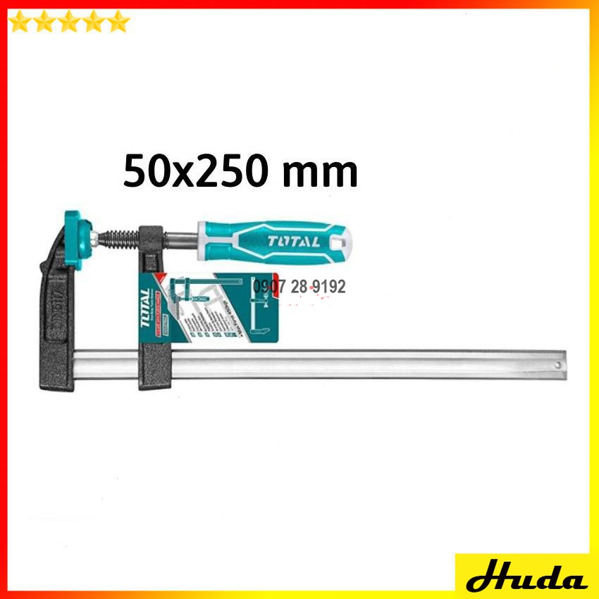 Cảo kẹp gỗ chữ F 50x250mm TOTAL THT1320503 - Cảo F Total (hàng chuẩn) POI