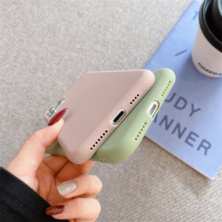 Ốp điện thoại viền tròn màu kẹo cho iPhone 6/6plus/6s/6splus/7/7plus/8/8plus/x/xs/xr/xsmax/11/12/13/pro/max/plus/promax | BigBuy360 - bigbuy360.vn
