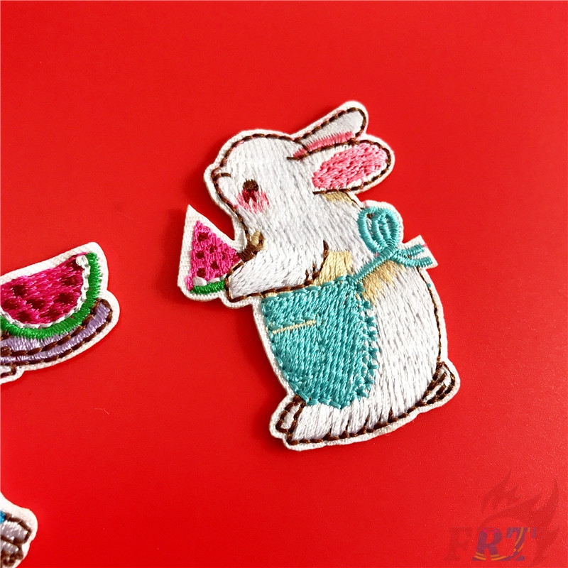 Miếng vá ủi/thêu trang trí quần áo hình thỏ dễ thương