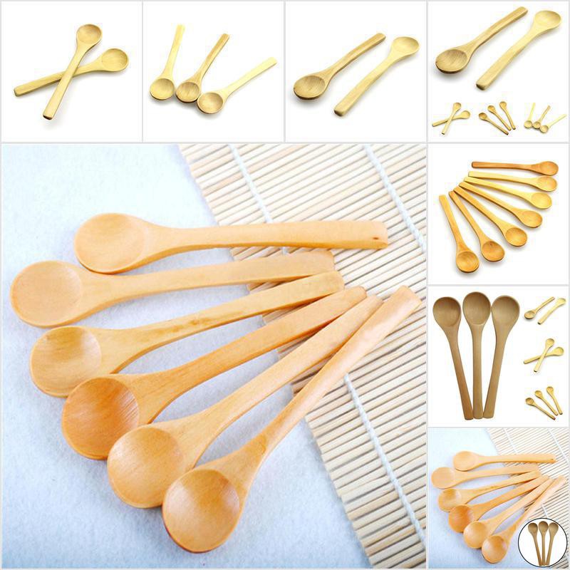 Set 6 muỗng gỗ tre sử dụng trong ăn uống