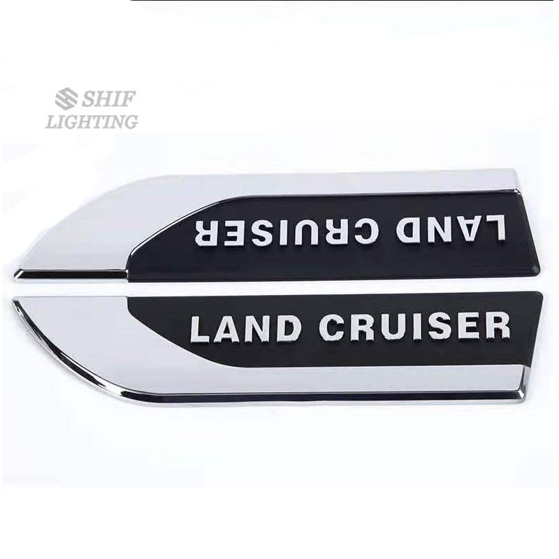 Set 2 miếng dán trang trí xe hơi Land Cruiser chất lượng cao