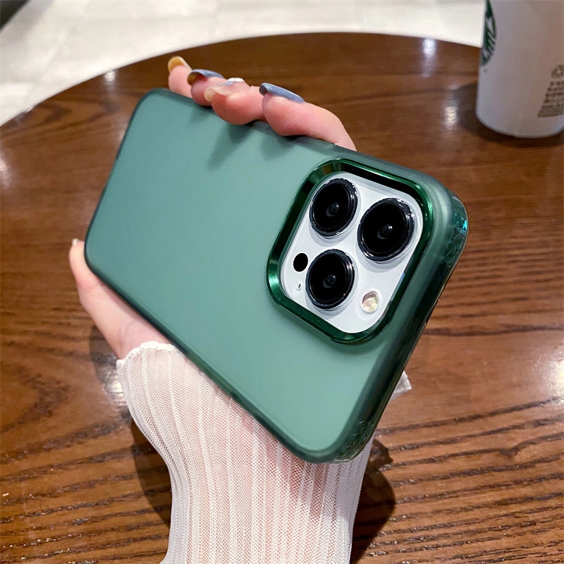 Ốp Điện Thoại Silicone Mềm Nhám Chống Sốc Cho iPhone 13 12 Pro Max